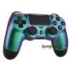 Green Purple Purple Chameleon Front Count Shell Faceplate для PlayStation 4 PS4 Slim PS4 Pro Controller JDM040050055 SP4FP126592455