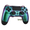 Fonction de coquille de logement de caméléon vert violet vert pour playstation 4 PS4 Slim PS4 Pro contrôleur JDM040050055 SP4FP128903384