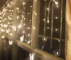 4m 07m 100 LED Fairy Icicle LED Butterfly Curtain Light Outdoor Home Christmas Wedding Garden Decoration AC110V 220V2450483