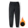 Varma byxor Vinter Joggerbyxor Tjock Skinny Joggers Bomullbyxor Män Tracksuit Bottoms Running Byxor Storstorlek 5XL 6XL 7XL 8XL