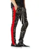 2019 Streetwear Side Stripes Camouflage Men Byxor Zipper Joggers Byxor Män Hip Hop Sweatpants Pantalon Hombre Byxor