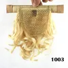12 tum djup våg syntetisk hästsvans i 10 färger simulering mänsklig remy hår ponytails buntar g660229