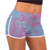 Tie-Dye Shorts Sommer Stretch Lift Gesäß Hot Pants Mädchen Slim Casual Hosen Hohe Taille Fitness Leggings Yoga Shorts Gedruckt Workout B7570