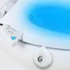 8 Colors Change LED Toilet Seat Night Light Smart Human Motion Sensor Activated Waterproof WC Lamp Lamp Battery Powered2271812