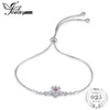 Bracciale rigido Palazzo Cuori in gabbia Claddagh creato rubini Bracciale regolabile in argento sterling 925 Gioielli di moda Regalo per i migliori amici