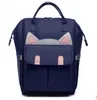Blöja väskor designer mommy beackpack katt stor kapacitet mor resa ryggsäckar moderskap handväskor gravid baby ammande blöja väskor c283