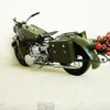 SM Eisenmetall-Militär-Cross-Country-Motorrad-Modellspielzeug, handgefertigte Retro-Verzierung, Kindergeburtstagsgeschenk, Sammeln, Heimdekoration, SMT5105