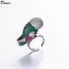 Donia bijoux bague de luxe mode oiseau cuivre micro-incrusté coloré zircon cadeau de designers créatifs européens et américains