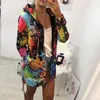 Outerwear & Coats Jackets Fashion Tie dyeing Print Outwear Sweatshirt Hooded Overcoat coats and jackets women 2018AUG16