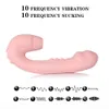 Vibratorer 10 hastighet suger vibration klitoris stimulator kvinnor silikon rotation dildo sex a987