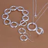 Świąteczny prezent 925 Sterling Silver Jewelry Set S319 Magiel Sprzedaż Tanie Zestawy Biżuterii Bridal Party