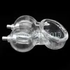 Chastity Devices Male Electric Chastity Device Time Delay Lock Cage Ball Stretcher Scrotum Pouch #E07