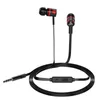 Универсальный 3,5 мм наушники-вкладыши Наушники Проводные Спорт HiFi Stereo Deep Bass гарнитура с микрофоном Наушники с шумоподавлением