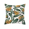 Oreillers décoratifs plantes tropicales nordiques imprimer housse de coussin Polyester jeter oreiller canapé décor à la maison taie d'oreiller