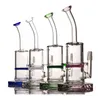 Hookahs Ny stil 9.2 "Glass Bong Water Pipe Dab Rig Oil Rigs Honeycomb Perc Wax Quartz Banger Heady Pipes Bongs