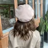 Modehöst vinter damer kvinnor tjejer mode retro platt toppad beret cap varm nyhetsboy hatt