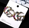 jewelry Earrings Pearl Big Long Earrings Jewelry for Women Red Green White Yellow Colorful Stone for Party1003644