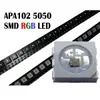 100% Реально APA102 LED 5050 SMD RGB Adressable Полноцветный APA-102C Chip, 6pins с APA102 IC встроенным; DC5V вход, 0.3W, 60м; SOP-6, 1000шт / мешок