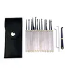 Locksmith Supplies 12pcs/set Lock picks Tools Removing Key Set Lockpick Opener with Leather Bag