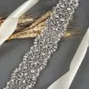 Glitzernde Perlenkristall-Brautschärpen, verstellbare transparente Strasssteine, Hochzeits-Brautgürtel, Brautaccessoires, Hochzeitsschärpe ZY236t