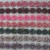 100pcs 2.5 "Chiffon Shabby Flowers per accessori per capelli per bambini, shabby fiore chiffon per ragazze fasce, fiori di clip capelli