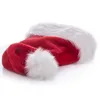 Natal Santa Chapéu, Espessado Luxo Curto Pelúcia Chapéu de Natal Espessado Alongado Papai Noel Cap Xmas Hat for adultunisex-adult