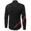 New Fashion Groom Shirts White Black Men Wedding Shirts Bauhinia Men's Long Sleeve Shirt Formal Occasion Men Dress Shirts 001337a