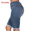 Skinny Jeans Kadın Orta Rise Elastik Denim Şort Kadın Yaz Diz Boyu Curvy Streç Kısa Kot Pantolon 2019 Yeni Bahar Y19072301