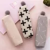 Ołówek obudowy Estuche Escolar Plush Ball zamek płócienny Bag School School Supplies Korea Partia Pencilase Kawaii Case1