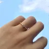 ゴールドキュービックジルコニアの結婚指輪