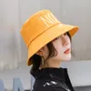 Outdoor Women Collapsible Summer Fashion Brand Cotton Bucket Hat Sun Striped HipHop Fisherman Cap Letter NYC Cap For Women