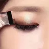 Tembel Çift Renk Göz Farı Elmas Pırıltılı Göz Farı Makyaj Su Geçirmez Mineral Tozu Çift Katmanlı Glitter Göz Farı