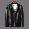 Men's Winter Fur Men Soft PU Leather Jacket Male Business casual Coats Man Jaqueta Masculinas Inverno Couro Large size 6XL Plus