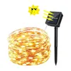 7m 12m 22m Solar Lamps LED String Lights 100/200 LEDS Outdoor Fairy Holiday Christmas Party Garlands Lawn Garden Waterproof