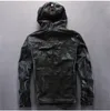 4 renkler hoody ile AVIREXFLY erkekler hakiki deri ceketler ykk fermuar motosiklet deri ceketler