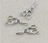 100pcs argento antico placcato uccelli forbici ciondolo ciondolo per gioielli che fanno accessori braccialetto fai da te 27x14mm