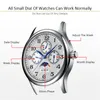 AESOP 2018 Moda męska zegarek Mężczyźni Tydzień Wyświetlacz Sapphire Crystal Quartz Wristwatch Męski Zegar Relogio Masculino Hodinky Box 46-9950g