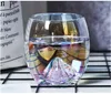 Bicchieri da whisky in vetro arcobaleno Bicchieri di cristallo a goccia per la casa colorati personalizzati acqua Tazze di vino rosso oceano netto giapponese