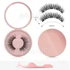 Magnetic False Eyelashes with Liquid Eyeliner and makeup mirror Magnetic Eyeliner Reusable Eyelash Tweezer 5 magnets Silk Eye lashes No Glue Needed