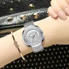 2020 Luxury Women's Fashion Casual Analog Quartz Klockor Crrju Kvinnor Diamant Rhinestone Crystal Armband Wristwatch Feminino Presentklocka