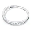 Fullständig klar zirkonsten Pave Silver Color Wave Ring Engagement Cocktail Wedding Alliance for Women Girls232w