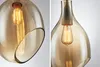 Modern Glass Pendant Lights Kitchen Dining Room Hanging Lamp Art Restaurant Decor Luminaire with Edison bulb