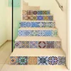 Peel and Stick Tile Backsplash Stair Riser Decals DIY Tile Decals Mexican Traditional Talavera Waterproof Home Decor Staircase D205h
