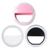 Tillverkare LEDING LED Flash Beauty Fill Selfie Lamp Outdoor Selfie Ring Light uppladdningsbar för all mobiltelefon1931401