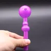 El más nuevo diseño Color Decoloración Tubo de cuchara de vidrio 5 pulgadas de longitud alrededor Tubo de mano para fumar Para tabaco Bongs Dab Rigs