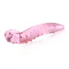 Glass Dick Women Massager Wand Vibrator Pyrex Crystal Dildo LifeLike Glass Dildo Crystal Penis Anal Plug Toys Adult Sex Y1910242764264