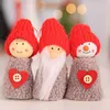 Juldekoration Santa Claus Hanging Doll Gift 3 Piece Set Pendant Christmas Tree Home Decoration1