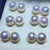 Box Shining Full Crystal Double Sides Pearl Stud Inlaid Jewelry Designer örhängen Lyxiga pärlor dubbla pärlor kvinnor modeörhängen4139317