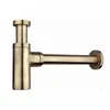 Matériaux en laiton Salle de bains Lavabo Robinet Piège à Bouteille Kit de Vidange Piège à Déchets Pop Drain Désodorisation Brossé Or Noir Bronze Chrome264G