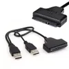 50 cm USB 2 0 SATA 7 15PIN TILL USB 2 0 Adapterkabel för 2 5 HDD Laptop Hard Disk Drive315H